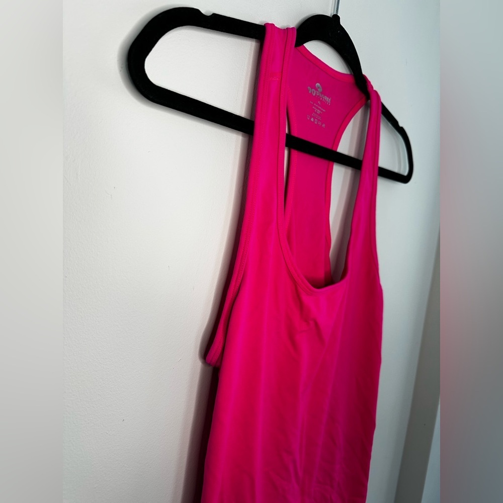 Women’s Pink 20 Degree Key Hole Tank Top Work Out Gym Athletic Active Wear XL - Picture 2 of 8